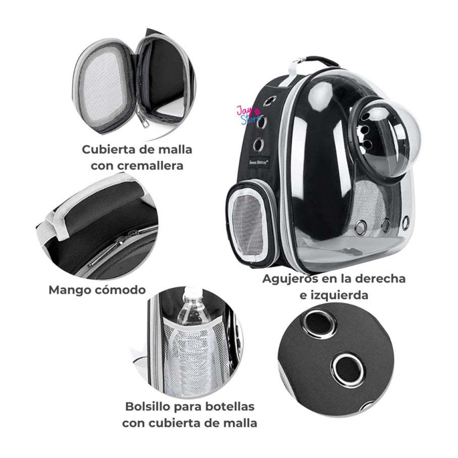 MALETA DE MASCOTAS EXPANDIBLE