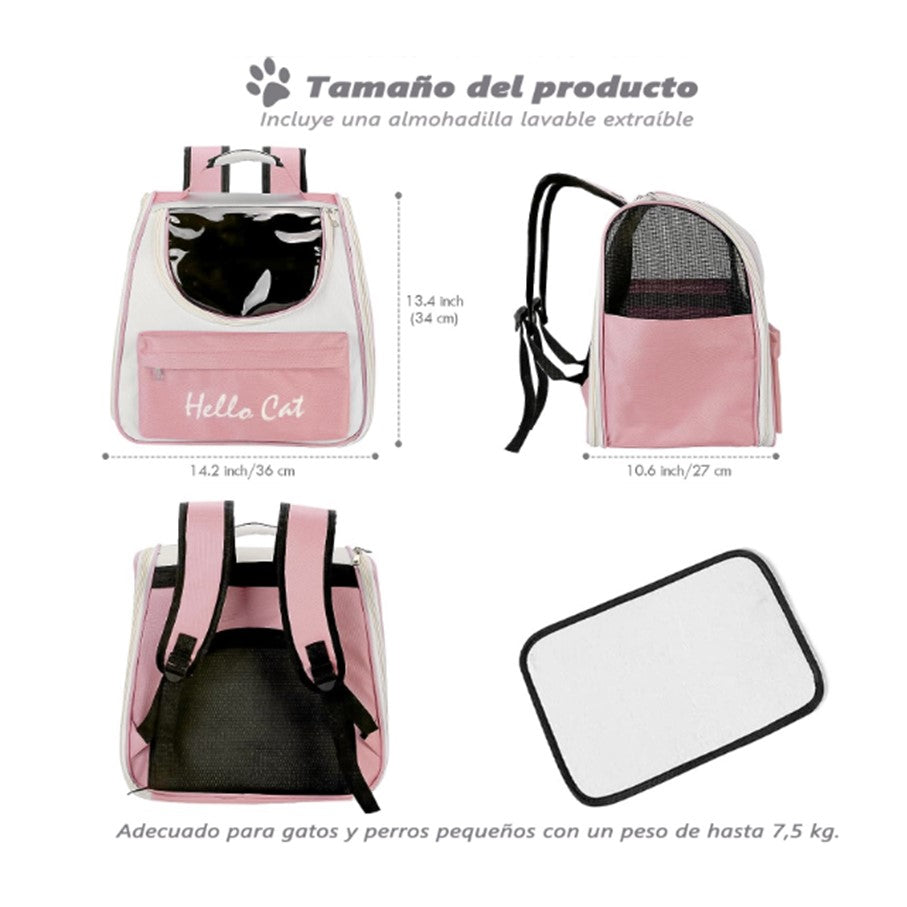 Maleta para cargar gatos