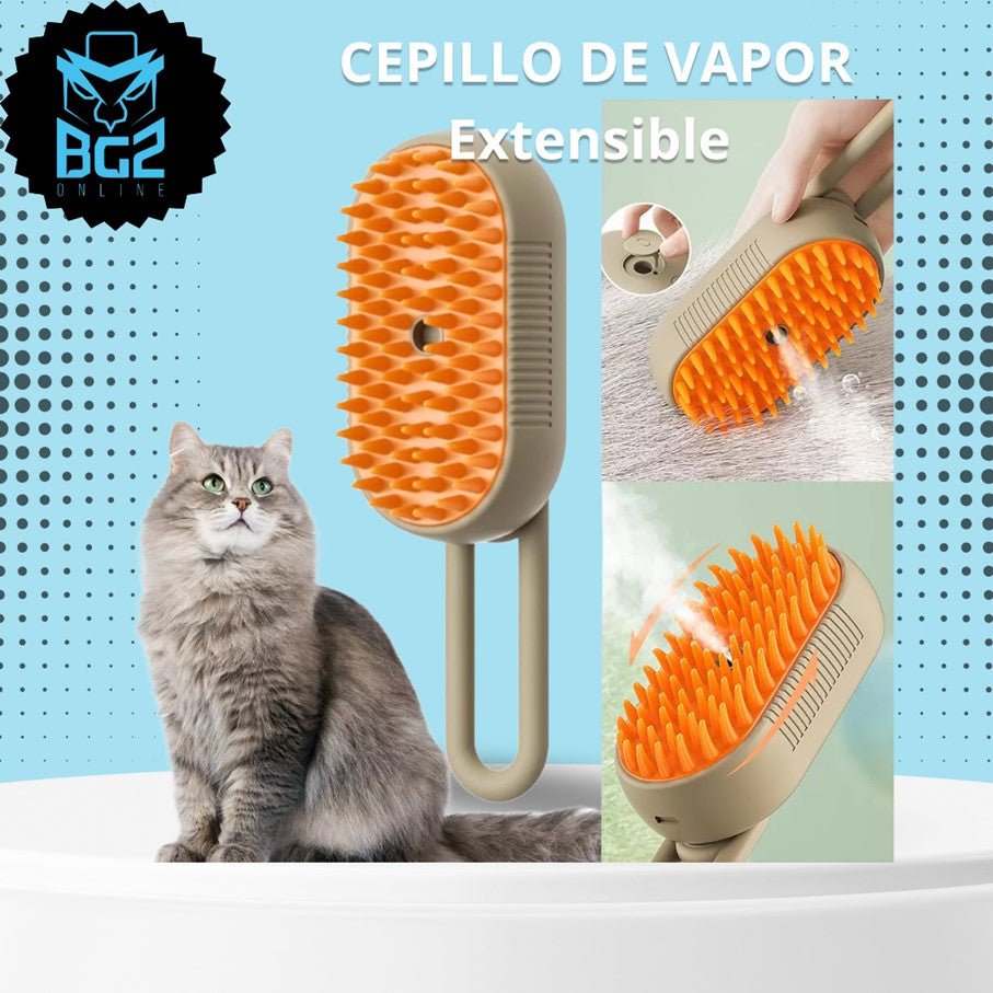 Cepillo Mascotas Vapor Extensible