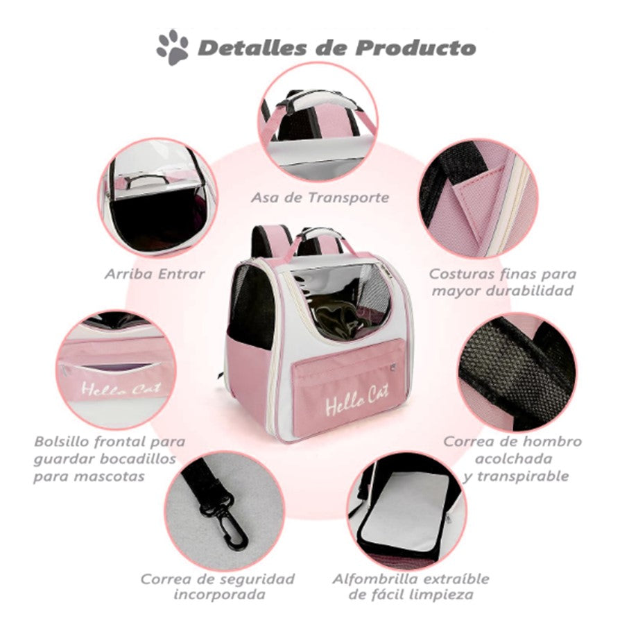 Maleta para cargar gatos