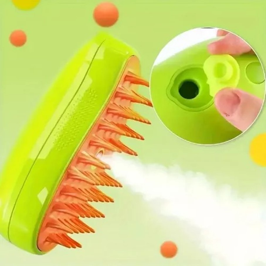 Cepillo Vapor Para mascotas  Quita pelo