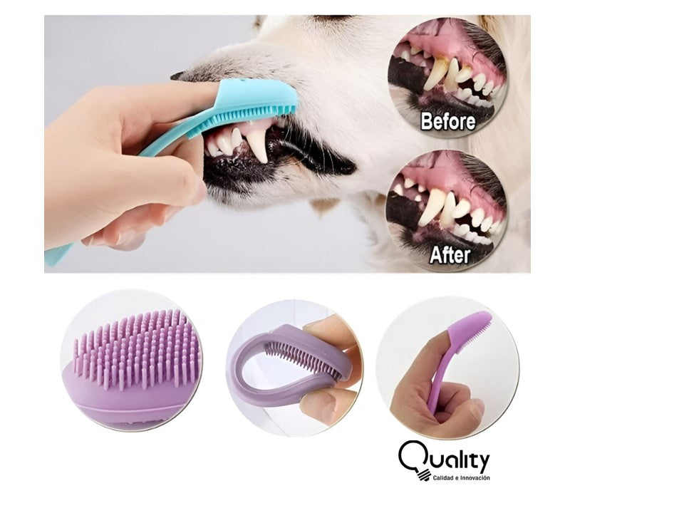 CEPILLO DEDAL DIENTES PARA PERRO