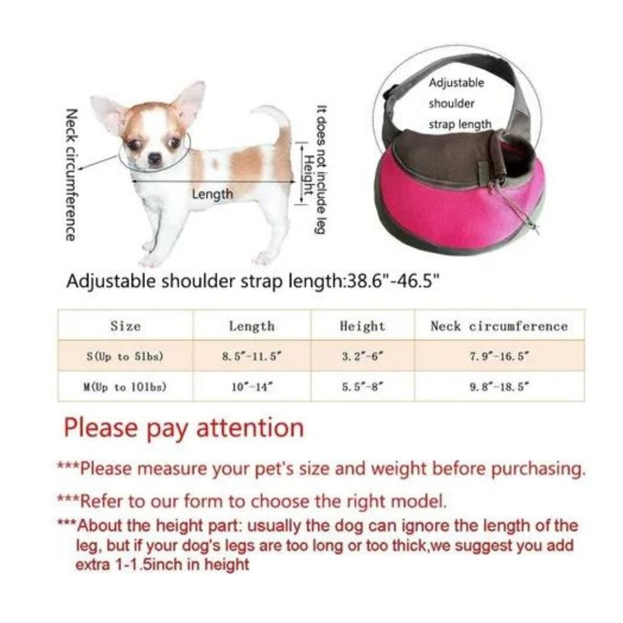 CARGADOR DE MASCOTAS talla s