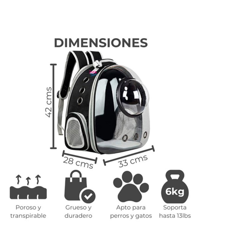 MALETA DE MASCOTAS EXPANDIBLE