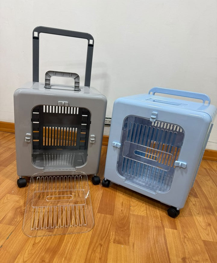 Guacal Maleta para Mascotas con Ruedas